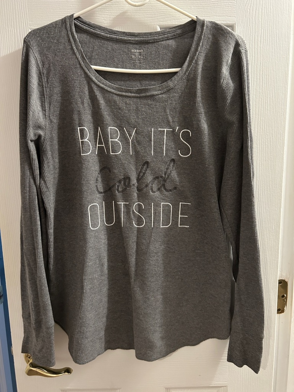 Old Navy gray henley shirt - size XL